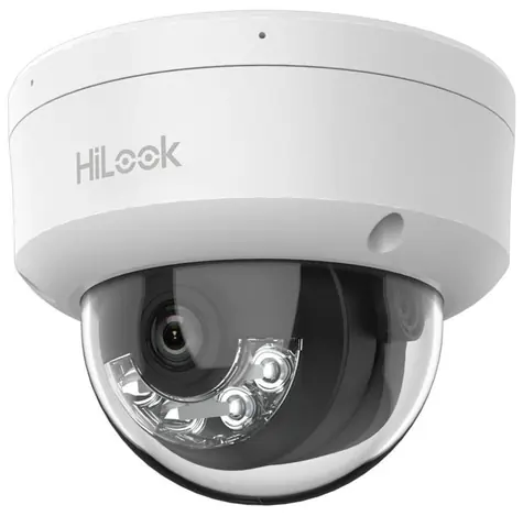 HiLook IPC-D180HA-LU / Kamera IP / Kopułka / 8Mpix / 2,8 mm / SMART lampa hybrydowa / IP67+IK08 / IR 30 m