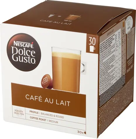 NESCAFÉ Dolce GUSTO Café au Lait / Kawa w kapsułce / 30 szt. / Intensywność 7