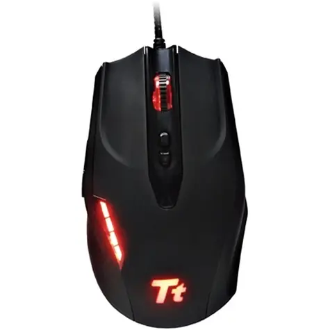 Thermaltake Black Combat biała / Mysz gamingowa / optyczna / przewodowa