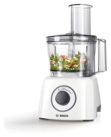 BOSCH MCM3100W biały / Robot kuchenny / 800 W / 2,3 l / 2 prędkości + turbo / siekanie / tarcie