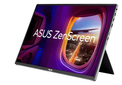 16" Asus ZenScreen MQ16FC srebrny / Monitor / OLED / WUXGA 1920x1200 / 16:10 / USB-C / przenośny