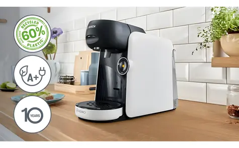 BOSCH Tassimo TAS164E biały / Ekspres do kawy na kapsułki / 1400 W / 700 ml