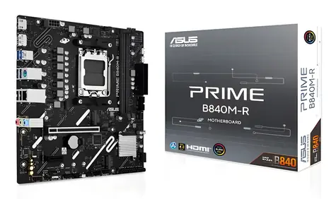Asus Prime B840M R / Płyta główna / AM5 / B840 / 2x DDR5 / GLAN / mATX
