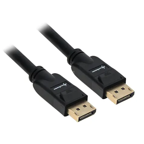 Kabel Sharkoon DisplayPort 1.3 czarny / Kabel wideo / 4K / 60 Hz / 3 m