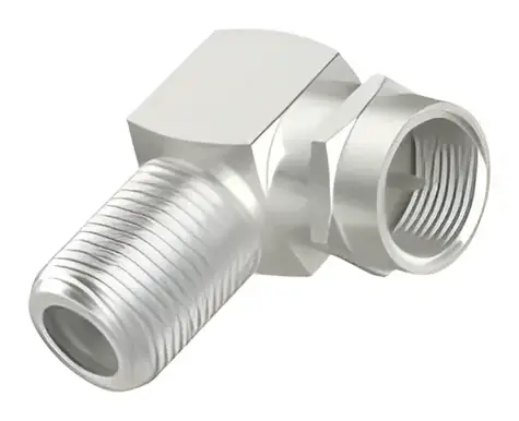 Adapter SAT HAMA FF 90° / Adapter antenowy / Złącze F / Złącze F