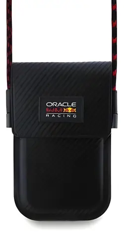Red Bull PU Carbon czarny / Etui na telefon / Miejsce na kartę / 130×175 mm