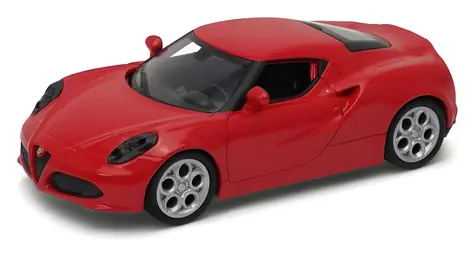 Welly Model samochodu Alfa Romeo 4C biały / 1:34 / od 3 lat