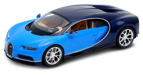 Welly Model samochodu Bugatti Chiron niebieski / 1:24 / od 3 lat