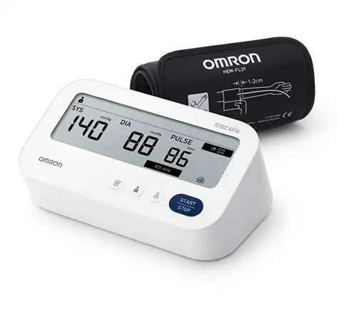 Omron M3 Comfort AFib biały / Tonometr cyfrowy / Wykrywanie migotania przedsionków / Pomiar na ramieniu / Wyprzedaż