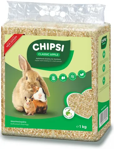 Żwirek dla kotów Cats Best Chipsi Green Apple / dla gryzoni / wióry drzewne / 15 l