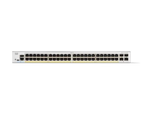 Cisco Catalyst 1300-48P-4G / Przełącznik / L3 / zarządzany / 48× GbE PoE+ / 4× SFP