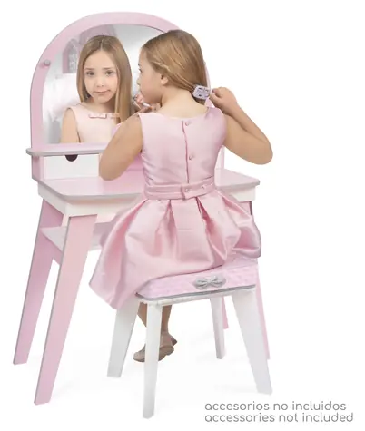DeCuevas 55775 Sophie 2026 / Toaletka drewniana XL / z lustrem i stołkiem / od 3 lat