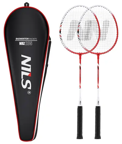 NILS NRZ205 / Zestaw do badmintona / 2 rakiety / stal+aluminium / 66 cm