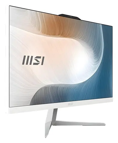 MSI Modern AM242 1M-2299EU biały / Komputer typu „wszystko w jednym” / 23,8" FHD / Intel Core 3 100U / 8 GB / 512 GB SSD / Intel UHD
