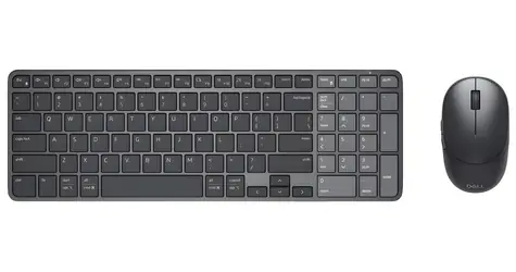 DELL PRO KM746 czarny / Zestaw klawiatura i mysz bezprzewodowa / układ CZ/SK / akumulator / 5 przycisków