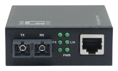 LevelOne GVM-2002 / Konwerter mediów / RJ45 - SC / SM 20 km / 1310 nm / Web SMART