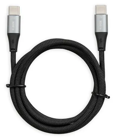 ibox IKUTC czarny / Kabel danych / USB-C - USB-C / 60 W / 2 m / pleciony