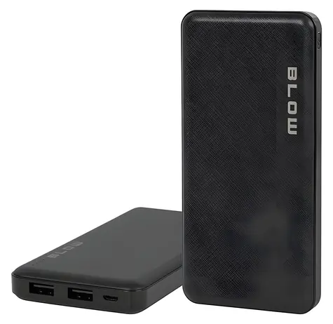 Blow PB10A czarny / Powerbank / 10000mAh / 2x USB-A / 5V/2.1A