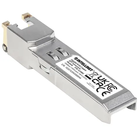 Moduł transceivera Intellinet Gigabit SFP RJ45 1000Base / Mini-GBIC / Hot-Plug / do 100 m