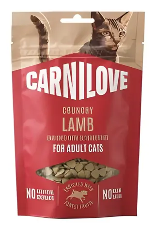 CARNILOVE Cat Crunchy Snack Lamb & Blackberries / Chrupiący przysmak / Dla kotów / 50 g