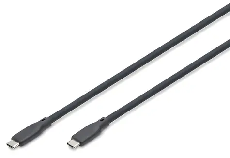 Digitus USB-C czarny / Kabel / USB 3.2 Gen 2 / 10 Gb/s / PD 100 W / 1 m