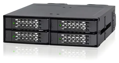 Icy Dock ToughArmor MB699VP-B V3 czarny / Płyta montażowa do 4X SSD 2,5" U.2/U.3 / PCIe 4.0 / OCuLink / Hot-Swap
