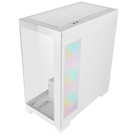 Azza Cove biała / Obudowa do komputera Midi / ATX / Szkło hartowane 270° / USB-C / Bez zasilacza