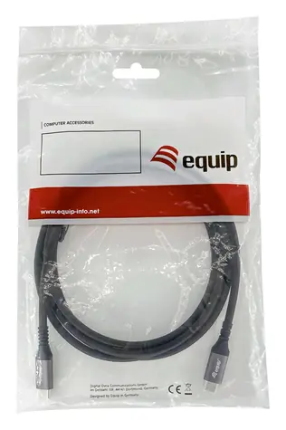 Equip się w czarny kabel USB-C / USB4 Gen2x2 / PD 100W / 20 Gbit/s / 2 m