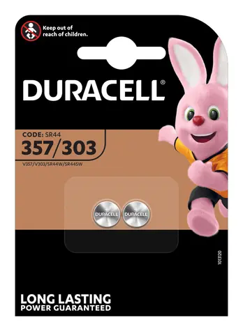 Duracell SR44 / Bateria / Tlenek srebra / 1,5 V / 2 szt.