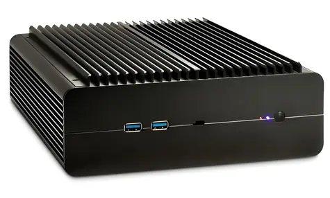 Inter-tech IP-60 czarny / Mini ITX / aluminium / 2x USB 3.0 / bez zasilacza