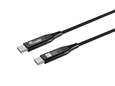 Equip w czarny kabel / USB-C / USB4 40 Gb/s / PD 240 W / 1,2 m / DisplayPort 8K