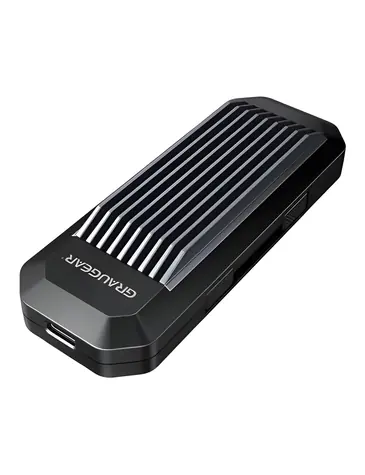 GrauGear G-M202-AC-10G czarny / Obudowa zewnętrzna SSD / M.2 NVMe i SATA / USB-C / 10 Gbit/s