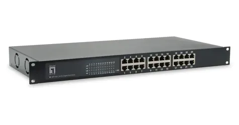 LevelOne GEP-2421 / Przełącznik / 24x Gigabit PoE+ / 630 W / Niezarządzany / 19"