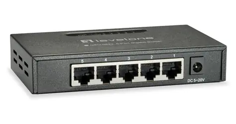 LevelOne GEU-0523 / Przełącznik / 5x Gigabit Ethernet / Niezarządzany / metalowy