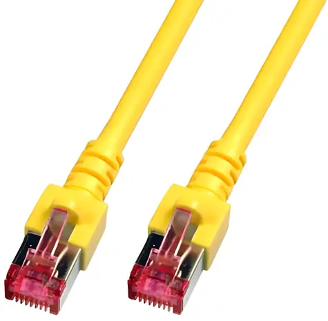 EFB Cat6 S/FTP 3M żółty / Kabel krosowy / LSZH / RJ-45