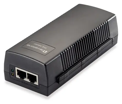 LevelOne POI-2012 / Injektor PoE / Szybki Ethernet / 15,4 W / IEEE 802.3 AF