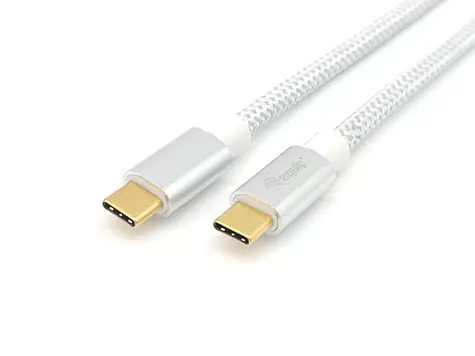 Equip biały / Kabel USB-C do USB-C / USB 3.2 Gen 2 / 10 Gbit/s / PD 100 W / 0,5 m
