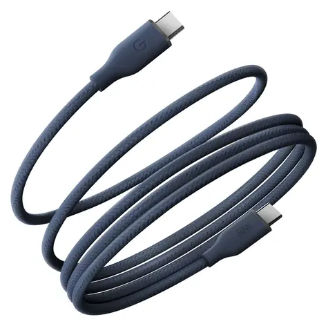 Energea Helix 60 niebieski / Kabel ładujący / Magnetyczny / USB-C / USB-C / 60 W / 1,5 m