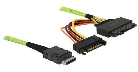 DeLock OCuLink SFF-8611 - U.2 SFF-8639 / Kabel / 0,5 m / 32 Gbit/s