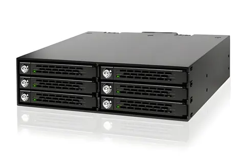 Icy Dock MB996SK-6SB czarny / Płyta montażowa do 6 dysków twardych/SSD 2,5" / SATA III / Hot-Swap