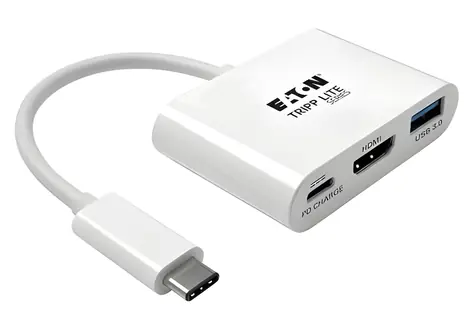 EATON Tripp Lite / Adapter USB-C do HDMI / USB-A / PD 60 W / Full HD 60 Hz