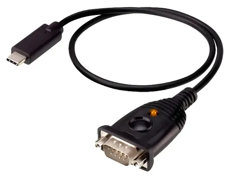 Aten UC232C / adapter USB-C na RS-232 / 45 cm / czarny