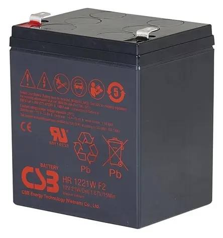 CSB HR1221W F2 / Akumulator do UPS / 12V / 5,1 Ah
