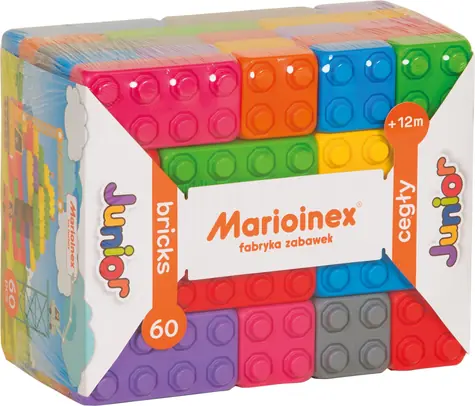 MARIOINEX Klocki konstrukcyjne Junior / 60 elementów