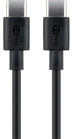 Goobay 66318 czarny / Kabel do synchronizacji i ładowania / USB-C / 1 m