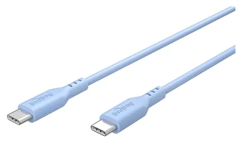 Goobay niebieski / kabel USB-C / silikonowy / 1,5 m