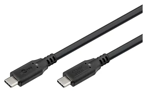 Goobay USB-C czarny / Kabel / USB4 / 40 Gb/s / 100 W / PD / 1,5 m