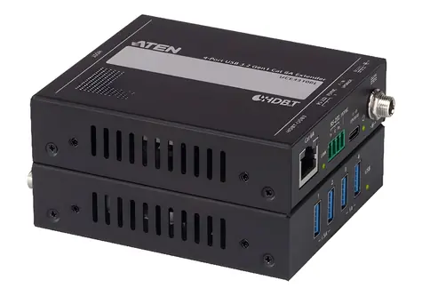 Aten UCE33100 / przedłużacz USB / Cat 6A / 4X USB 3.2 Gen1 / 100 m