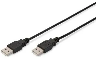 Digitus AK-300101-010-S czarny / kabel USB / USB-A / 1 m