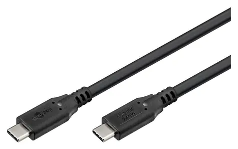 Goobay czarny / kabel USB-C / USB4 / 40 Gbit/s / 240 W / PD / 1 m